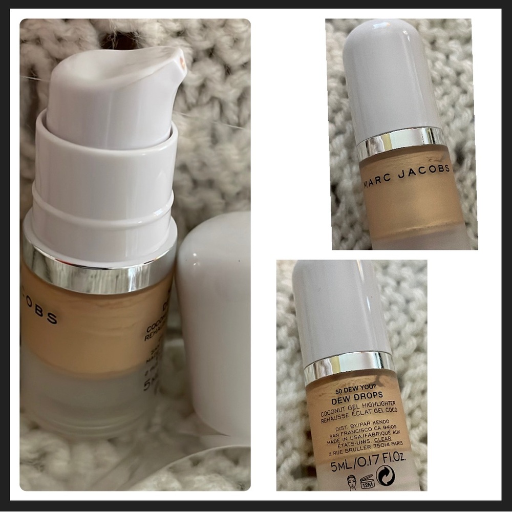 Marc Jacobs 5 pc NEW makeup bundle- powder highlight lipstick and 2 eyeliners - Picture 3 of 7